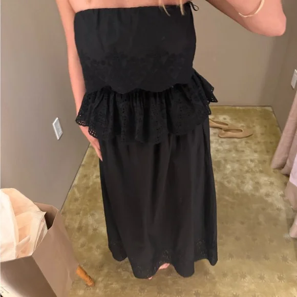 Posse Black Strapless top S - Picture 3 of 3